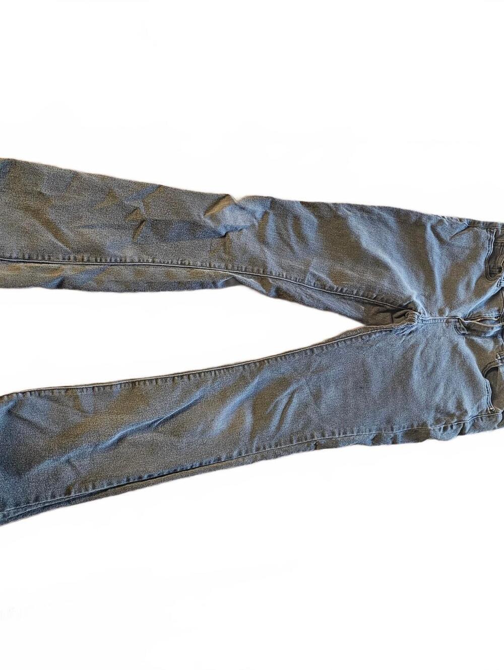 Gray Recycled Polyester Blend Jeans Size 7